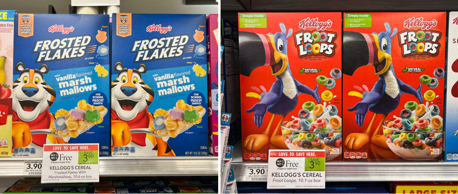 Kellogg’s Cereal Is BOGO This Week At Publix Get The Boxes As Low As