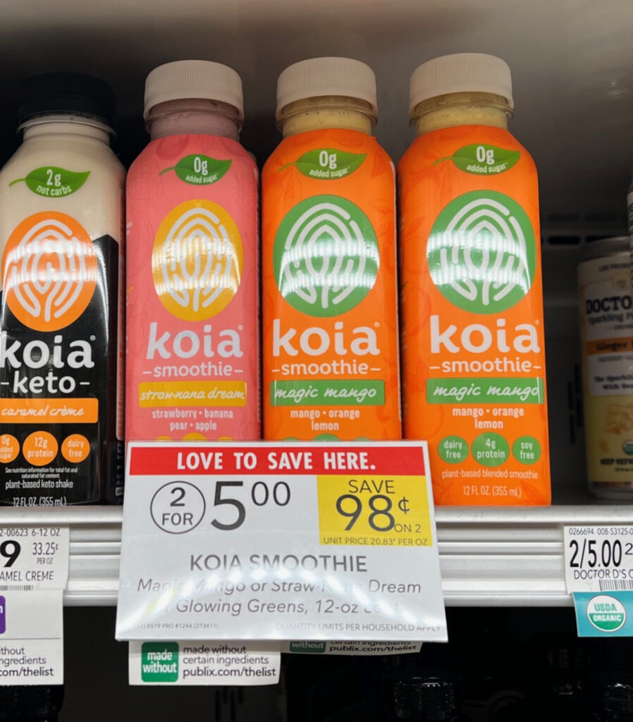 Get Koia Smoothies For Just 1.75 At Publix iHeartPublix