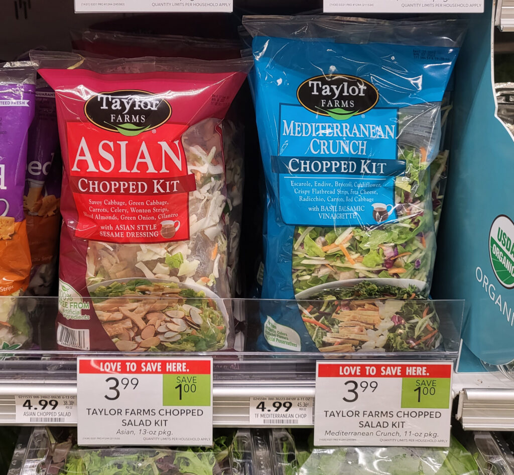 Grab Taylor Farms Chopped Salad Kits For Just 2.74 At Publix