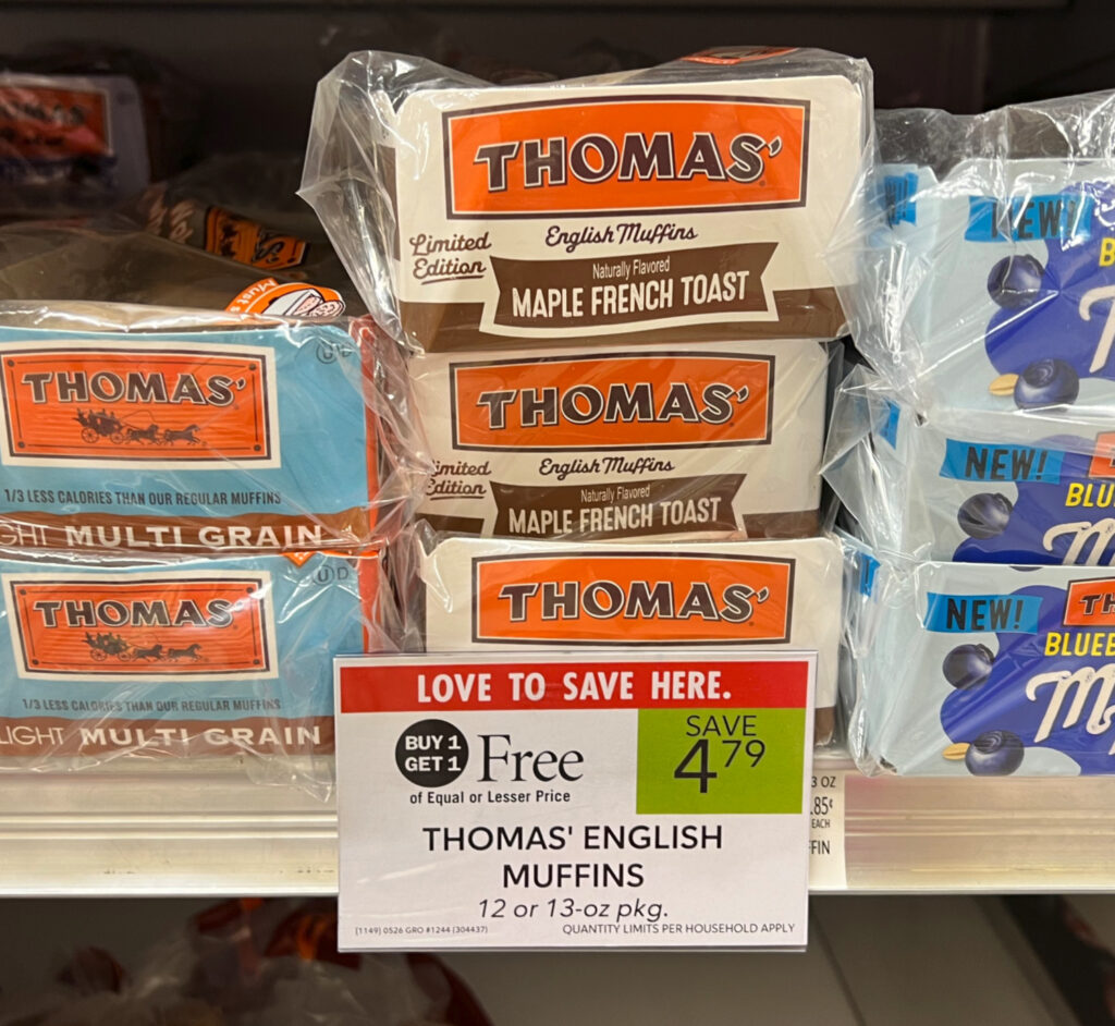 Thomas’ Maple French Toast English Muffins Are Just 1.15 At Publix