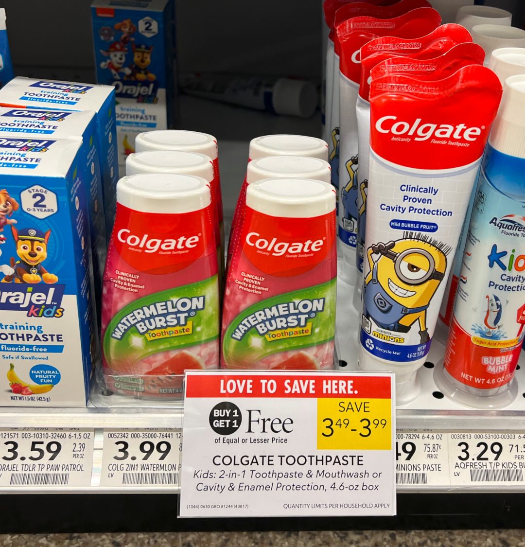 Colgate Kids Toothpaste As Low As 1.25 At Publix iHeartPublix