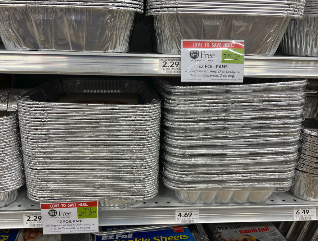 EZ Foil Pans Digital Coupon For Publix BOGO Sale Great Deals