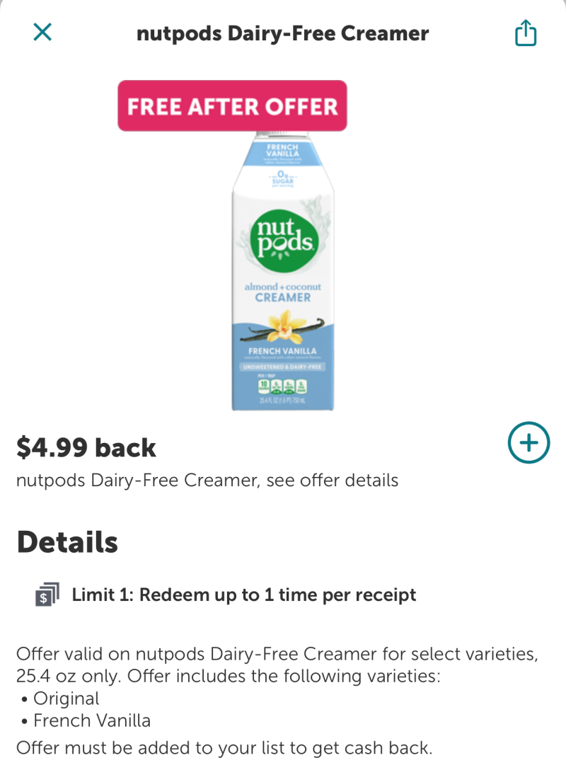 FREE Nutpods Dairy-Free Creamer At Publix - iHeartPublix