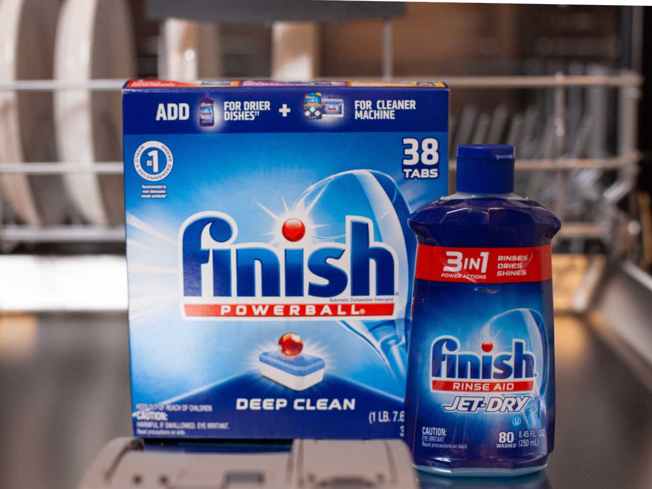 Finish Dishwasher Detergent As Low As $3.49 At Publix (Plus $3.99 Jet-Dry Rinse Aid)