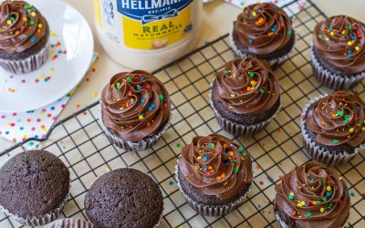 Stock Up On Hellmann’s Mayonnaise For The Ultimate Chocolate Cupcakes