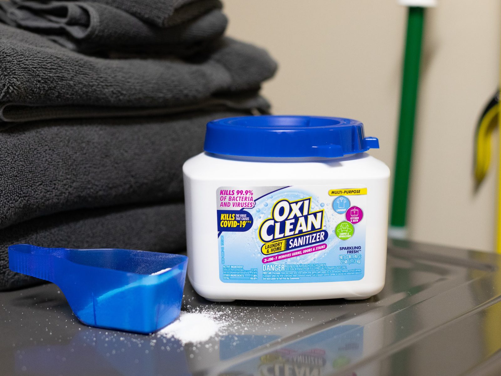 Choose OxiClean™ Laundry & Home Sanitizer & Clean Up Life’s Everyday Messes