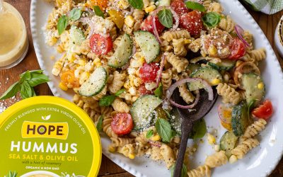 Grab HOPE Hummus At Publix & Try This Sea Salt & Olive Oil Pasta Salad Recipe (+ Giveaway Reminder)