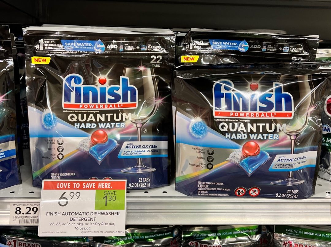 Finish Dishwasher Detergent & JetDry Rinse Aid As Low As 4.99 Each At