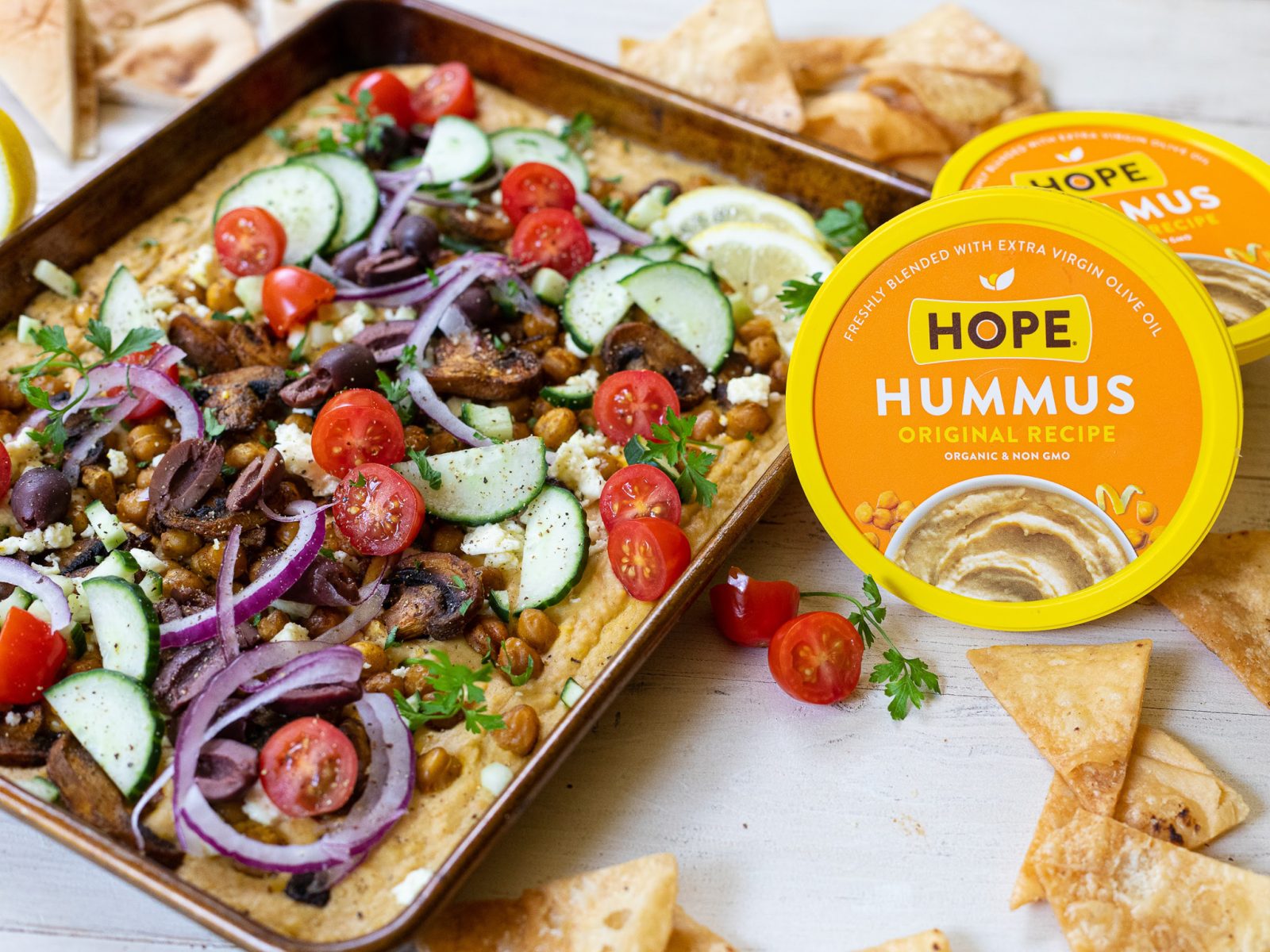 Serve Up A Tasty Baked Hummus Dip With HOPE Hummus Get Everything You