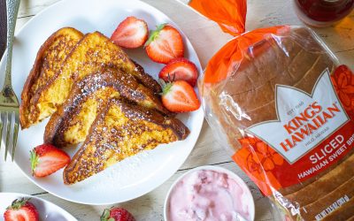 Start The School Day With The Great Taste Of KING’S HAWAIIAN And My French Toast With Strawberry Cream Cheese Dip