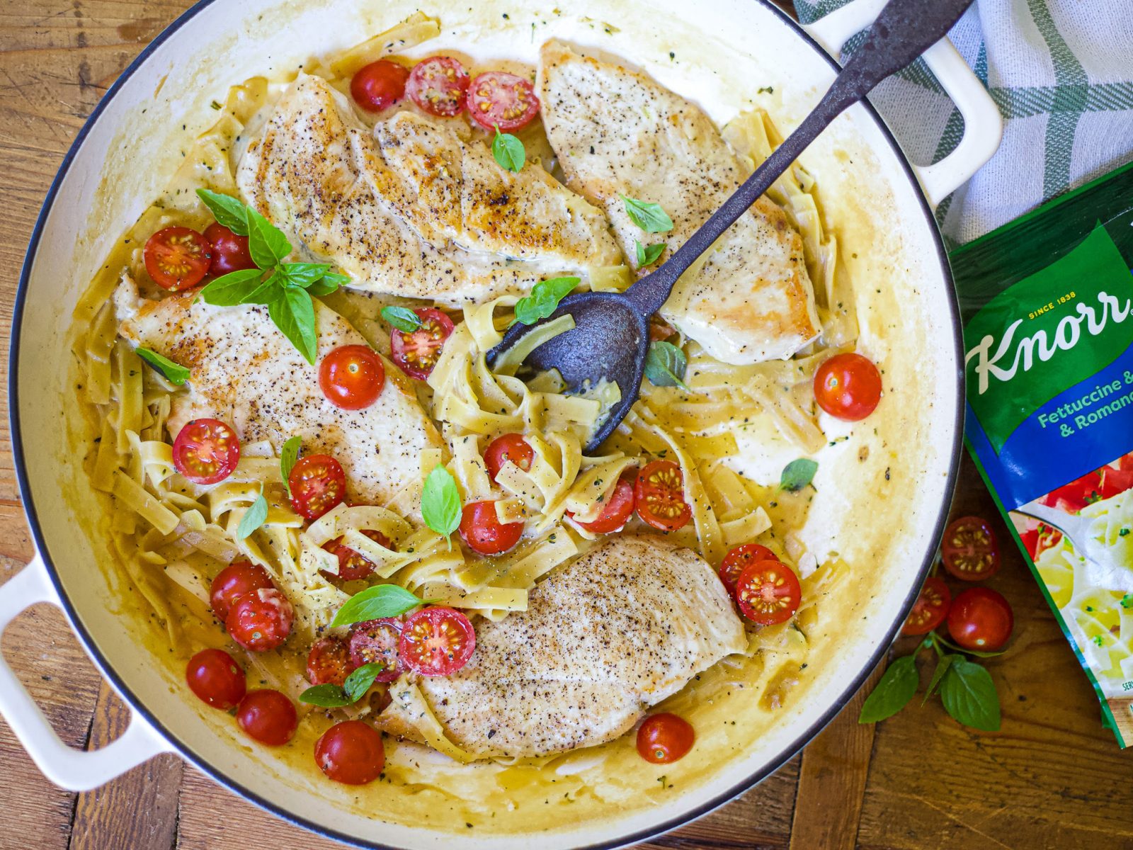 What’s For Dinner? Knorr Chicken Margherita Alfredo!