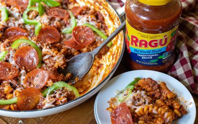 Stock Up On RAGÚ® Sauces & Serve Up Something Delicious – Try It With My Pizza Pasta Skillet