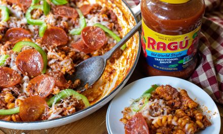 Stock Up On RAGÚ® Sauces & Serve Up Something Delicious – Try It With My Pizza Pasta Skillet