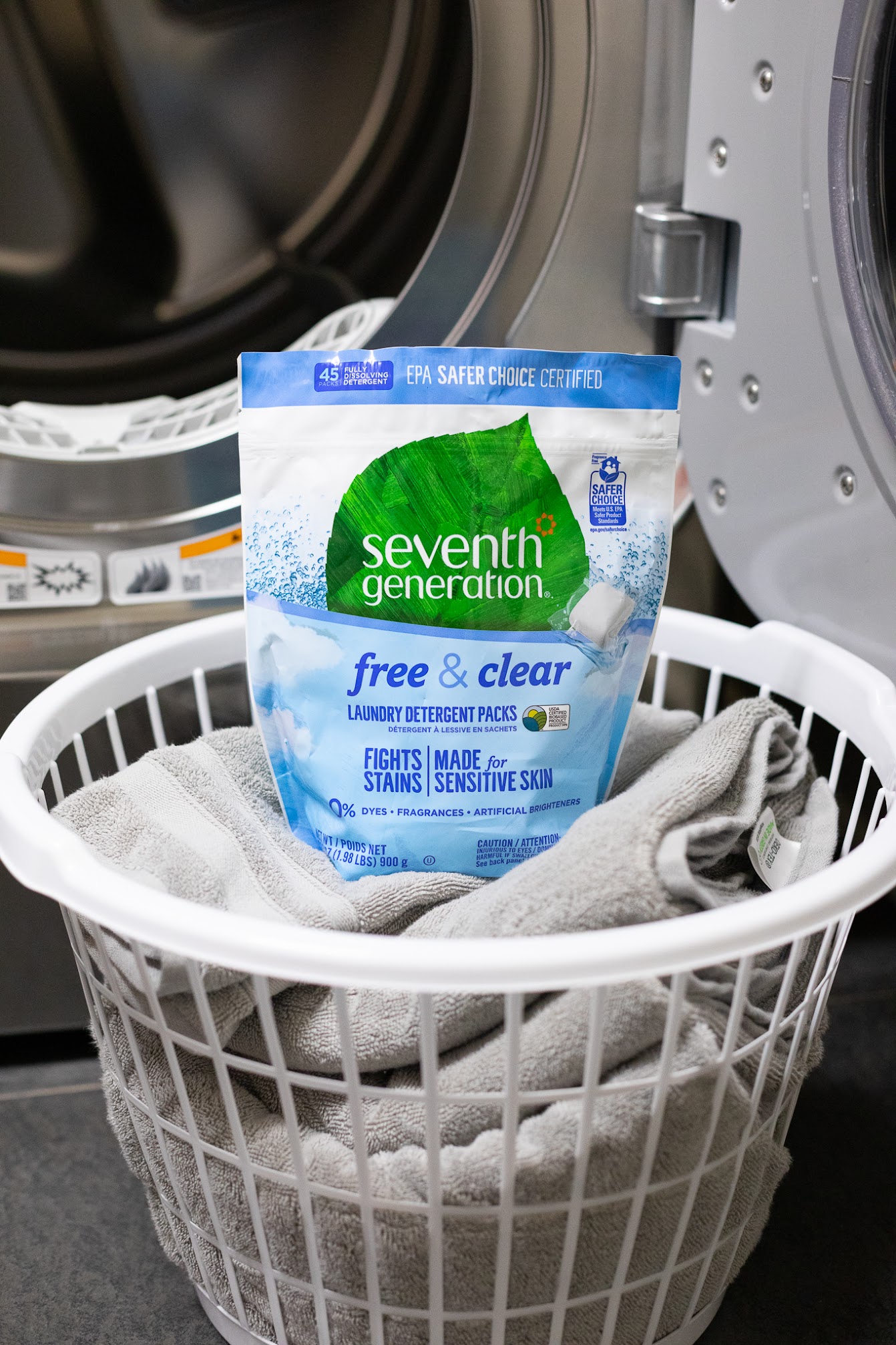 Seventh Generation laundry basket