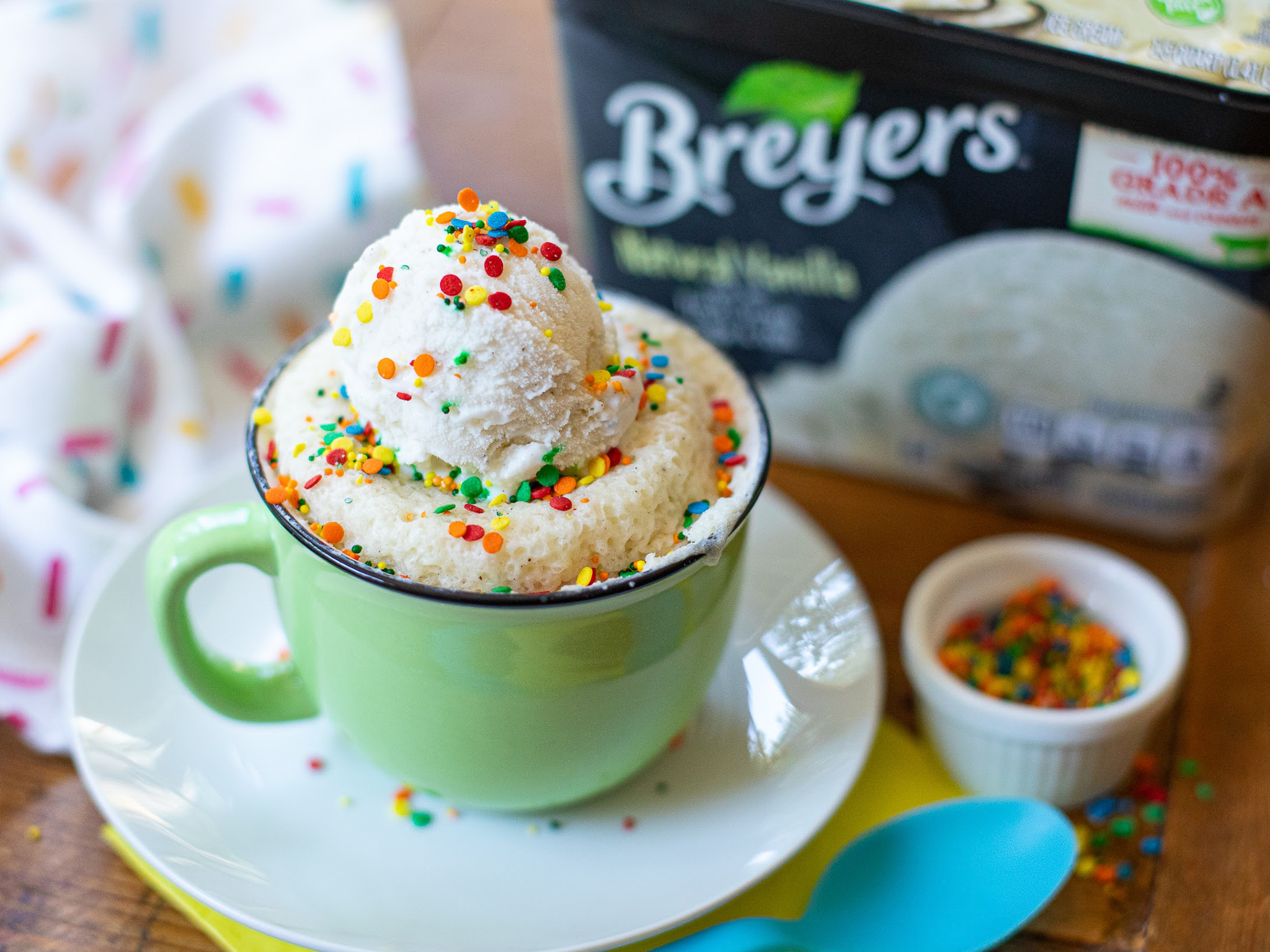 breyers 2-ingredient mug cake-TOP