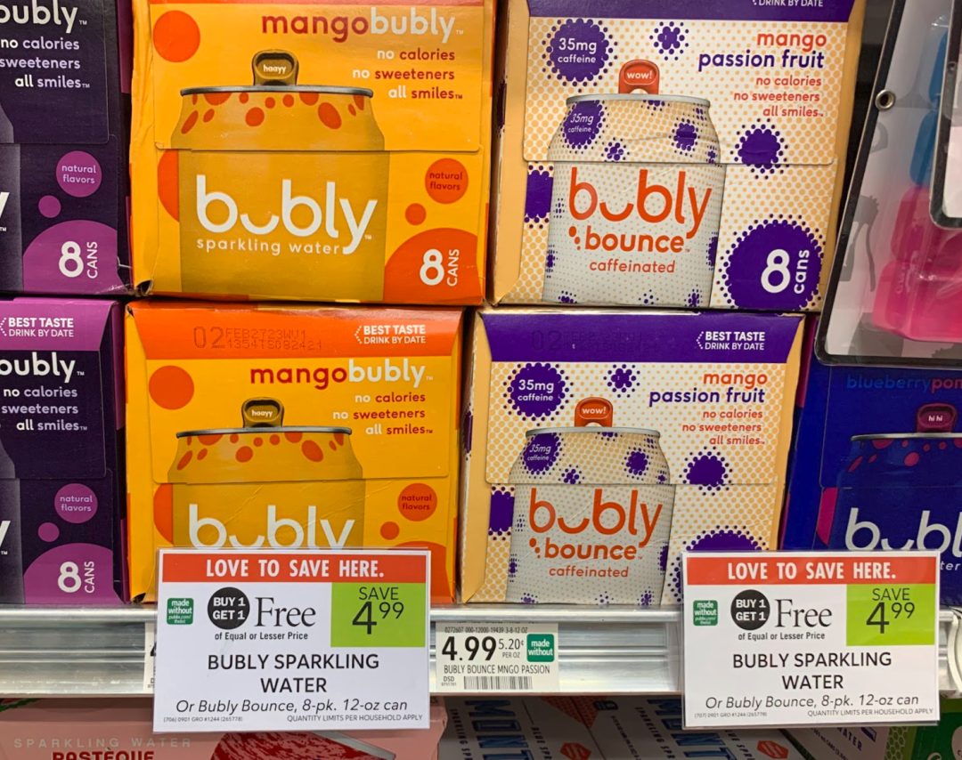 Bubly Sparkling Water As Low As 2.17 At Publix iHeartPublix