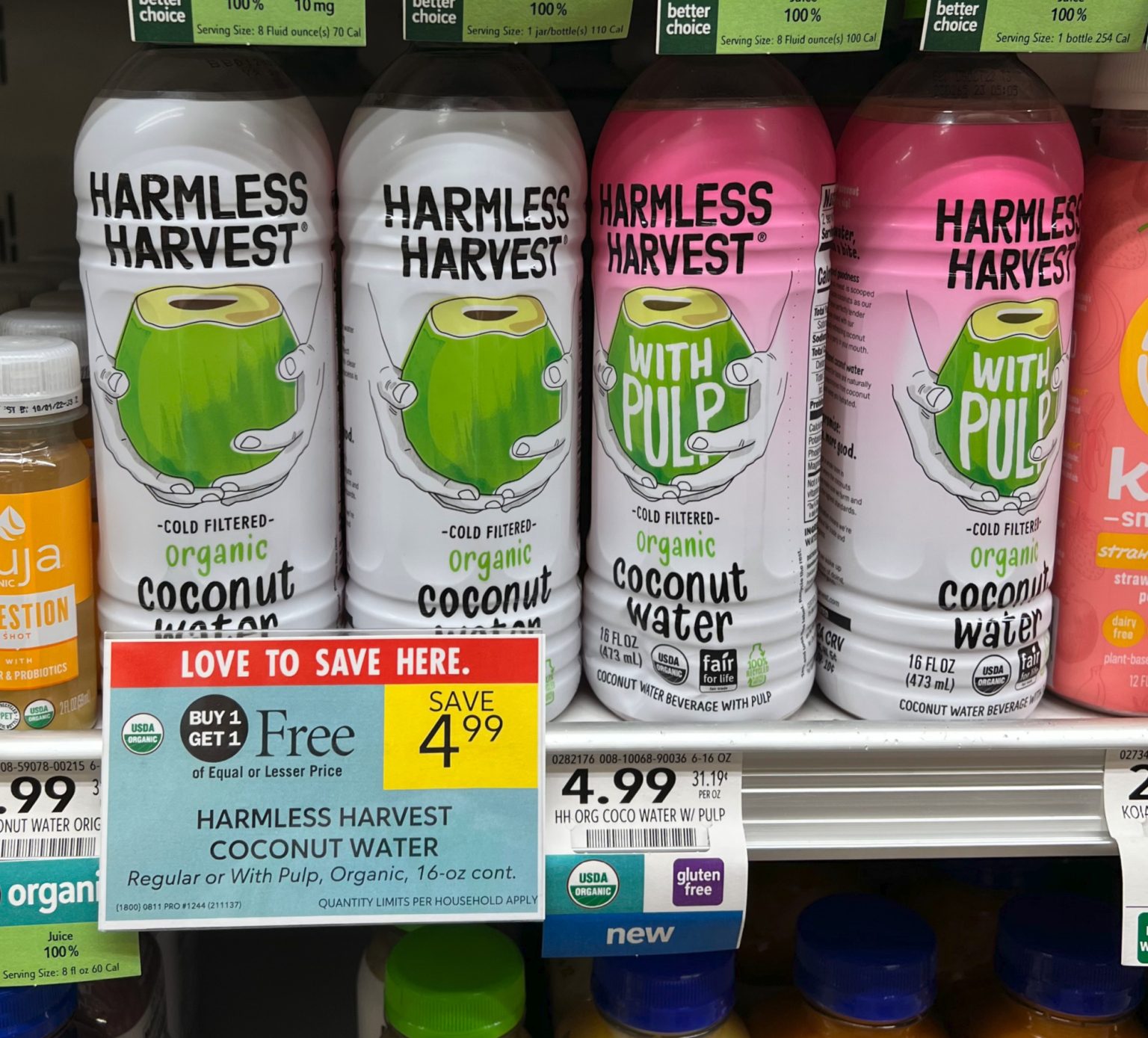 Harmless Harvest Coconut Water Just 1.75 At Publix (Regular Price 4.