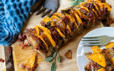 Sage & Sweet Potato Hasselback Pork Tenderloin – Perfect Weeknight Meal That Is Sure To Impress!