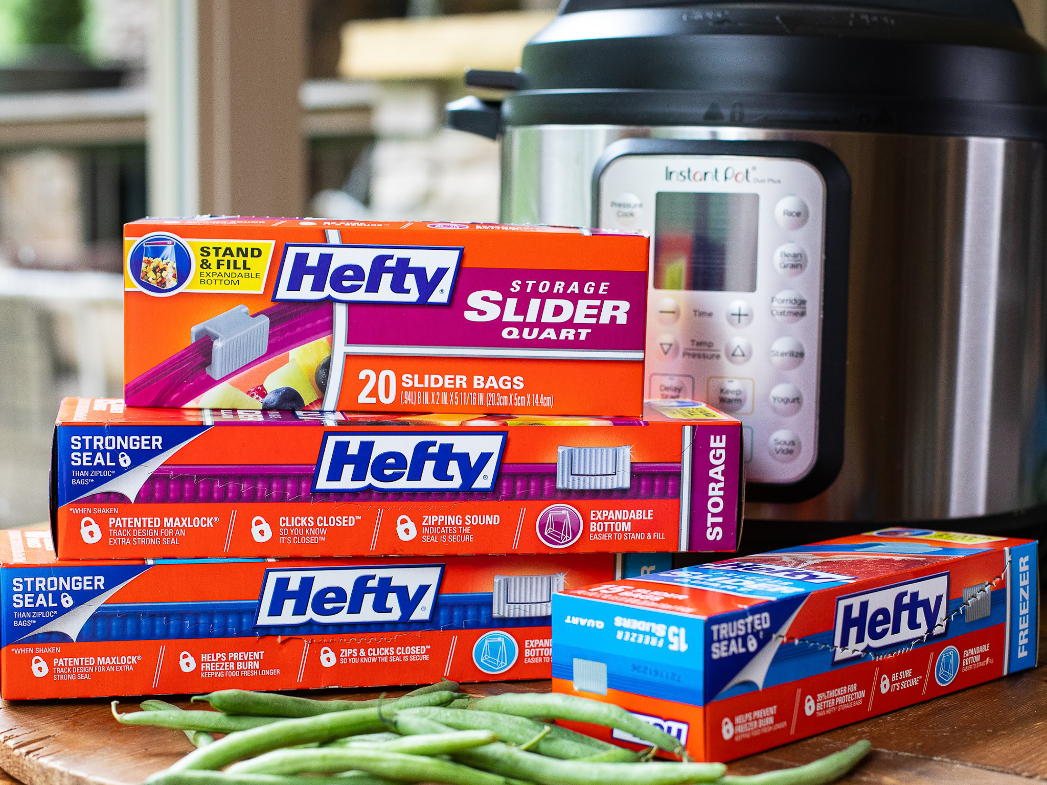 Hefty - Hefty, Slider Bags, Jumbo, Storage, 2.5 Gallon, Value Pack (12  count), Shop
