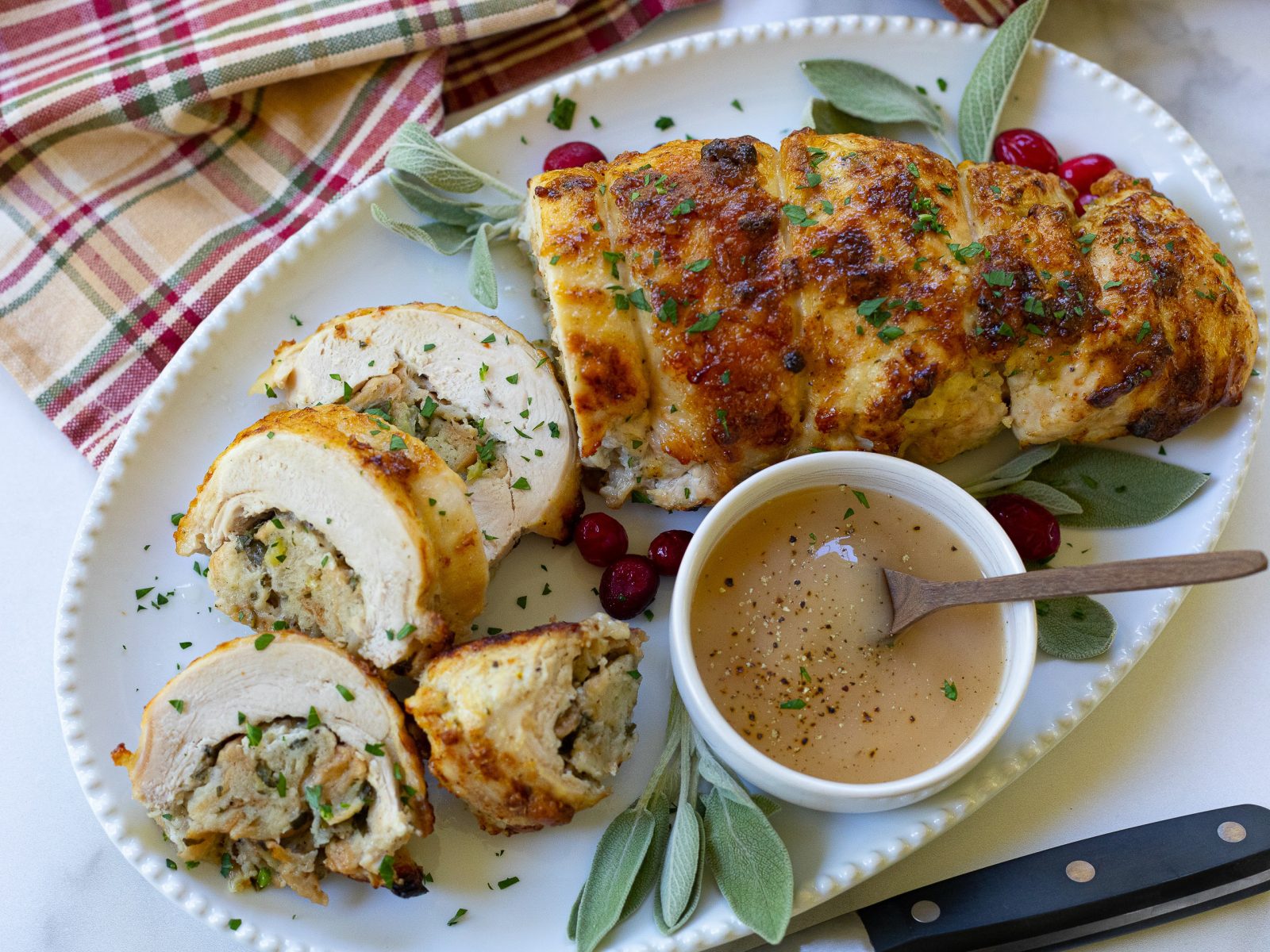 Great Taste With Less Time… Try My Stuffed Turkey Breast At Your