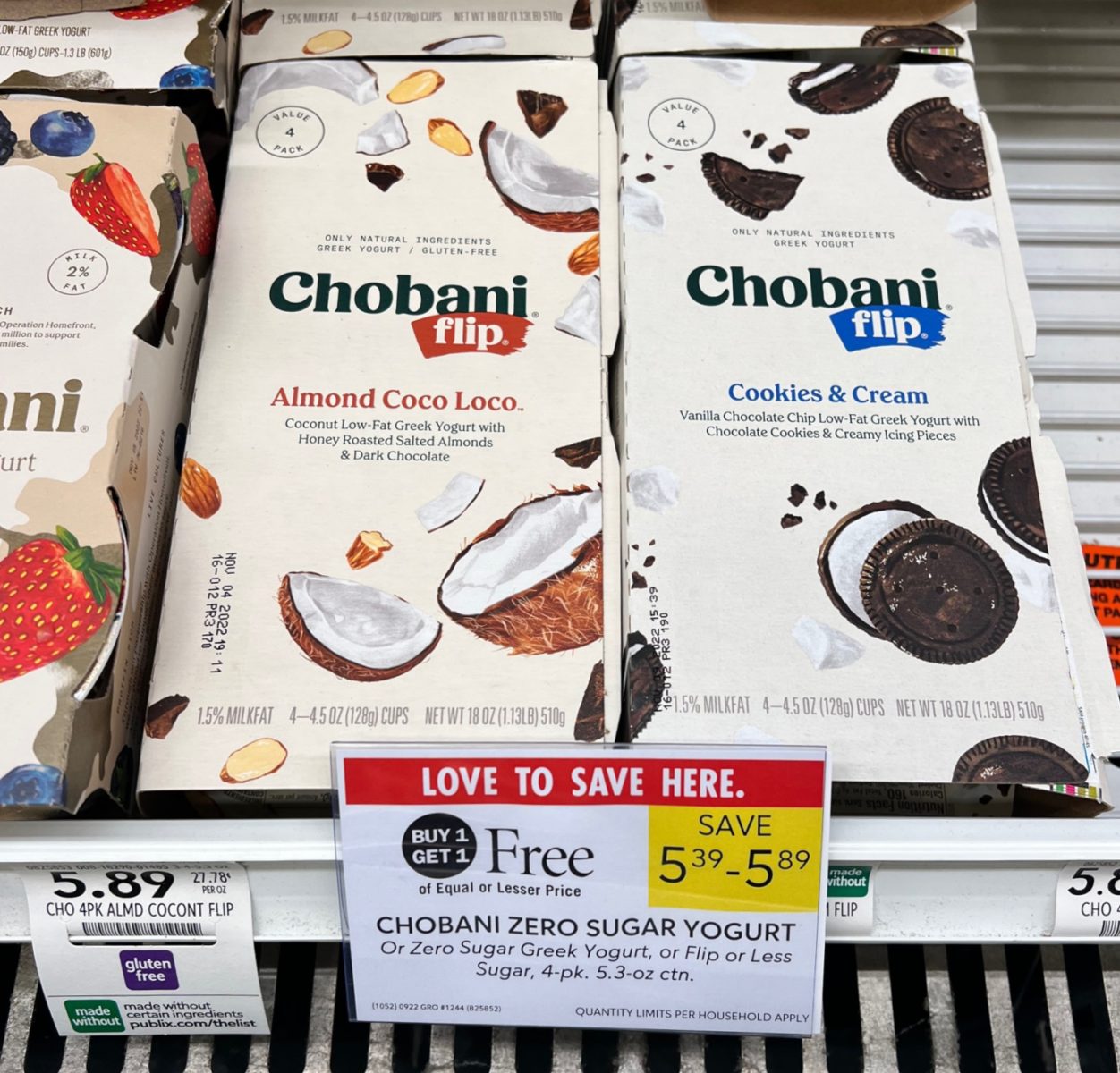 Chobani Flip Yogurt 4Packs Just 1.45 At Publix iHeartPublix