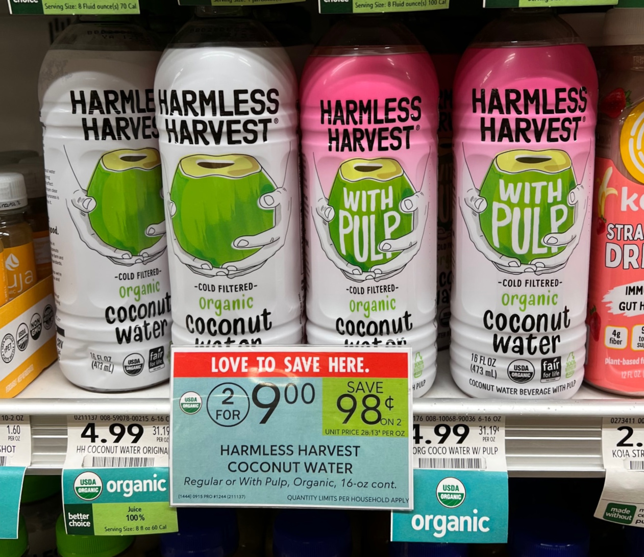 Harmless Harvest Coconut Water Just 2.75 At Publix (Regular Price 4.