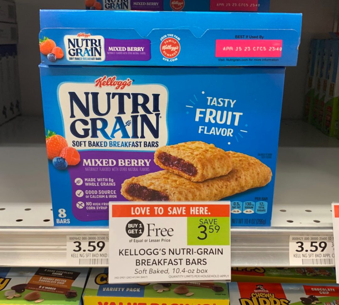 Kellogg’s NutriGrain Bars Just 1.30 Per Box At Publix iHeartPublix