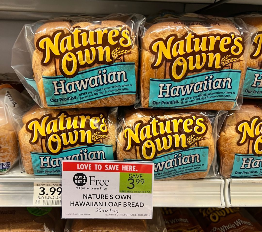 Nature’s Own Hawaiian Loaf Bread As Low As 1.87 At Publix iHeartPublix