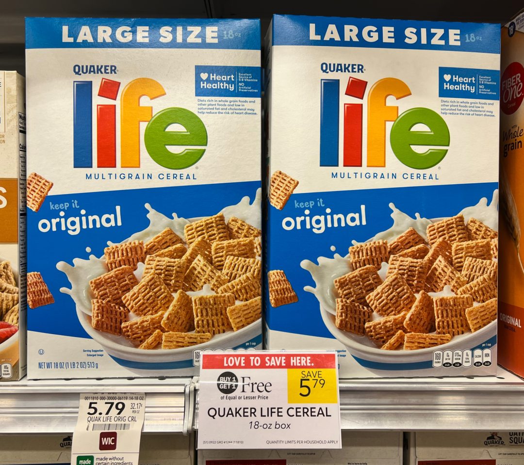 Get The Big Boxes Of Quaker Life Cereal For Just $2.23 At Publix ...