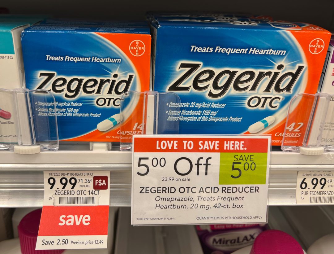 Zegerid OTC Just $3 99 At Publix (Regular Price $12 49) iHeartPublix Zegerid OTC Just $3 99 At Publix (Regular Price $12 49) iHeartPublix