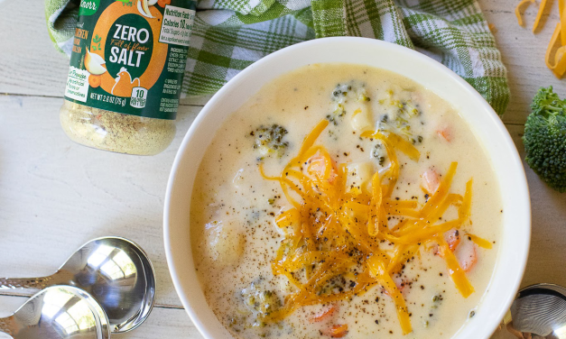 Save On New Knorr Zero Salt Chicken Bouillon & Try My Broccoli Cheese Soup