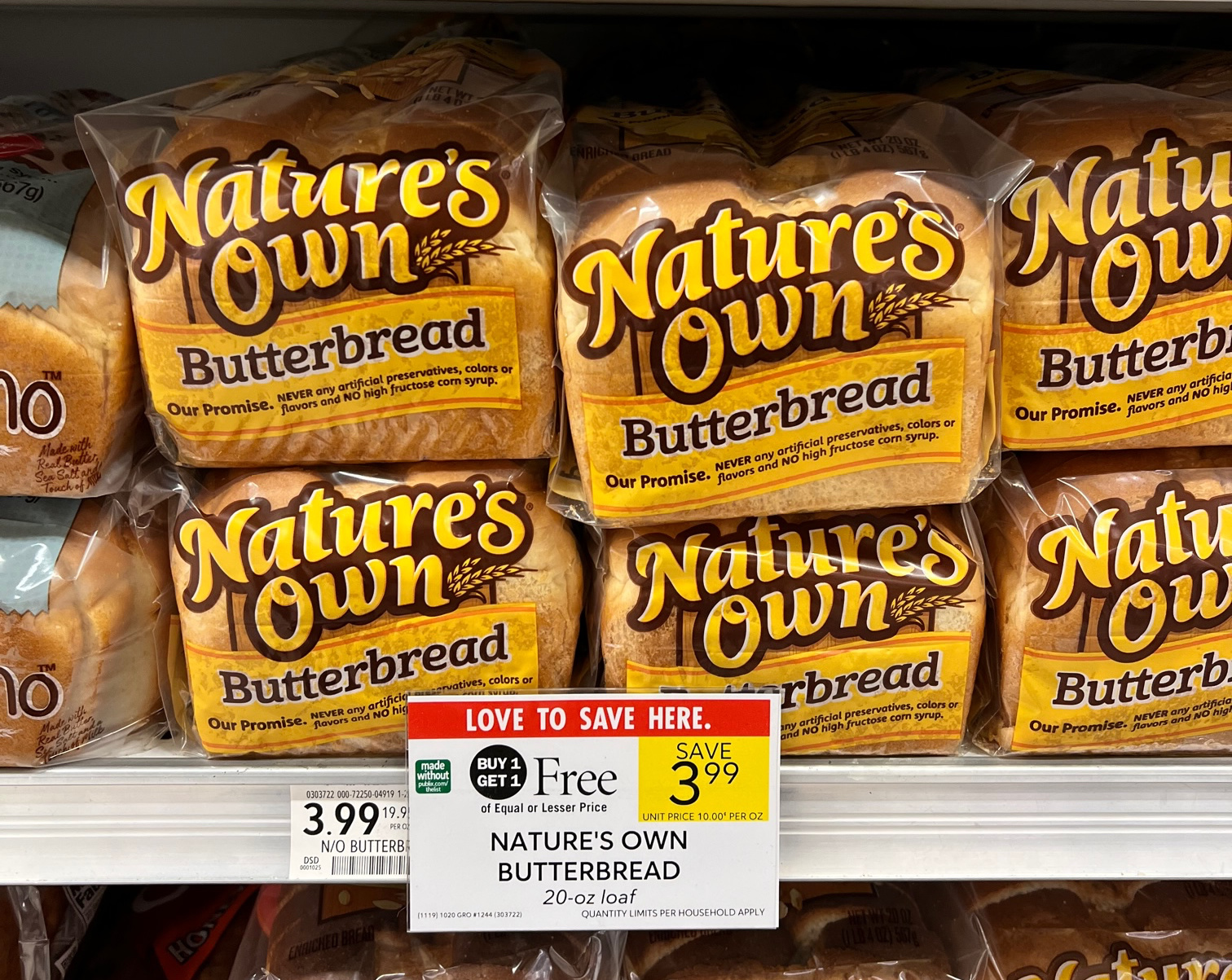 Nature’s Own Butterbread Just 1.87 At Publix iHeartPublix