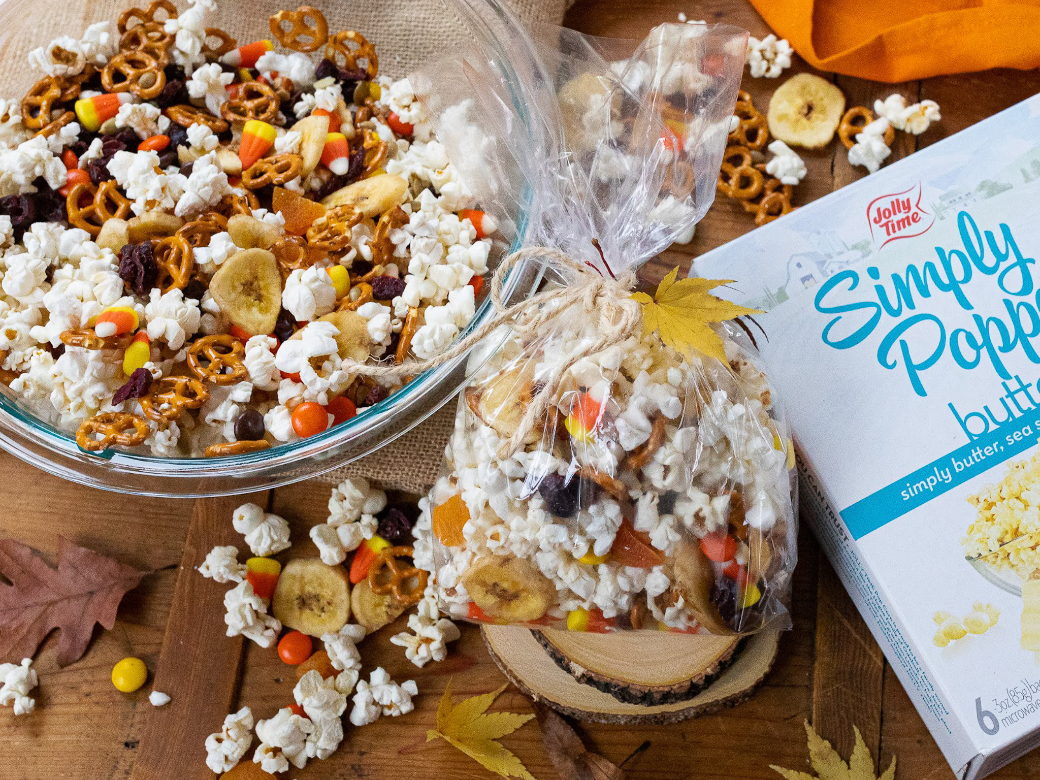 Harvest Popcorn Trail Mix With JOLLY TIME Pop Corn Is Perfect For All Your Fall Activities