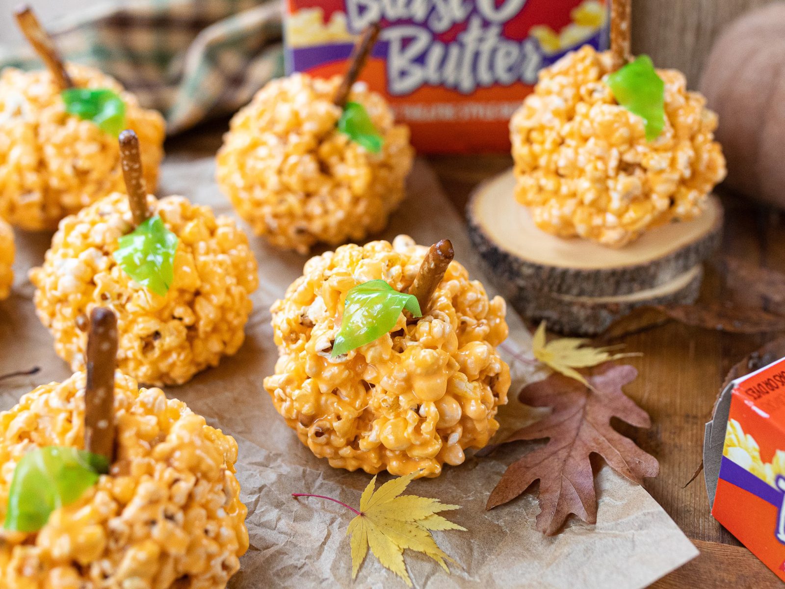 Make These Delicious Pumpkin Popcorn Ball Treats With JOLLY TIME Pop Corn This Thanksgiving