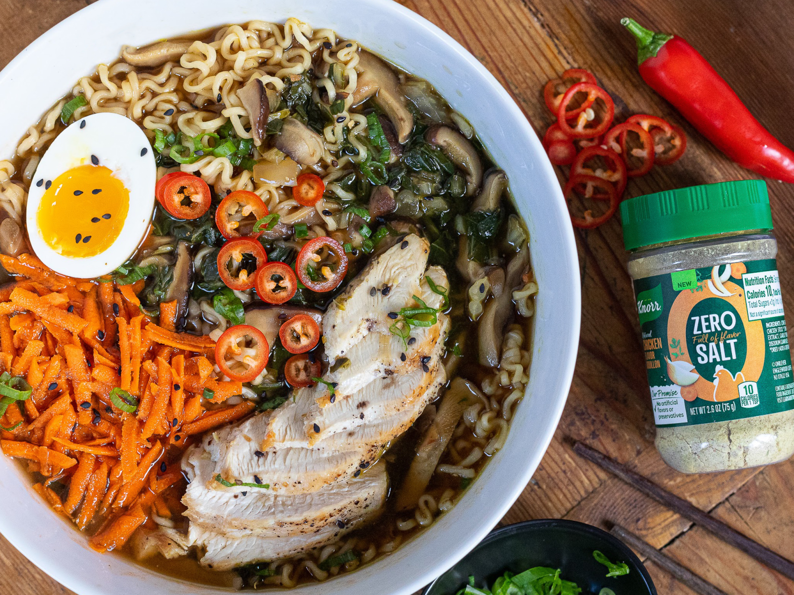 Deliciously Easy Low Sodium Chicken Ramen – Try It Now And Save On New Knorr Zero Salt Bouillon
