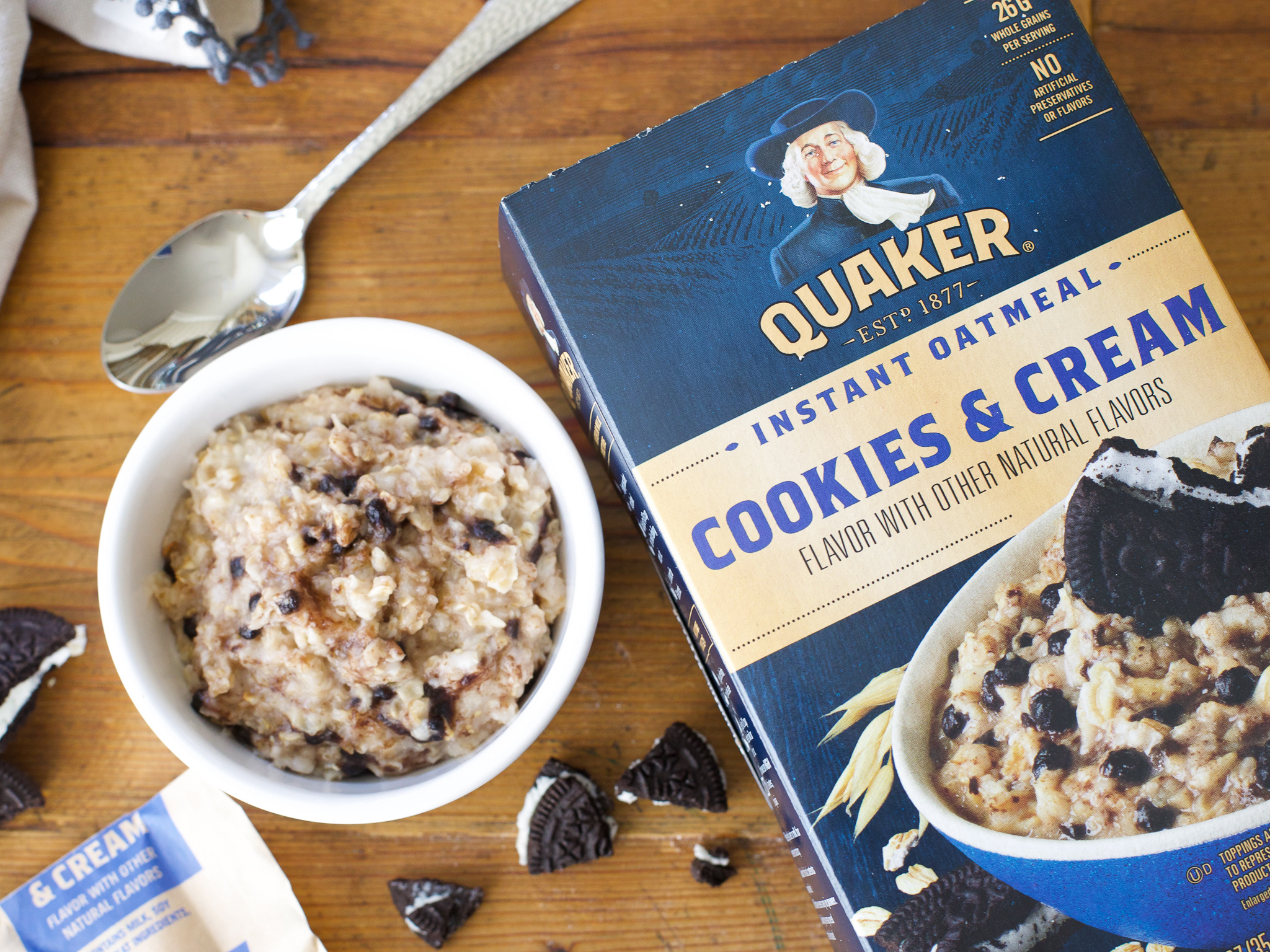Quaker Cookies & Cream Oatmeal