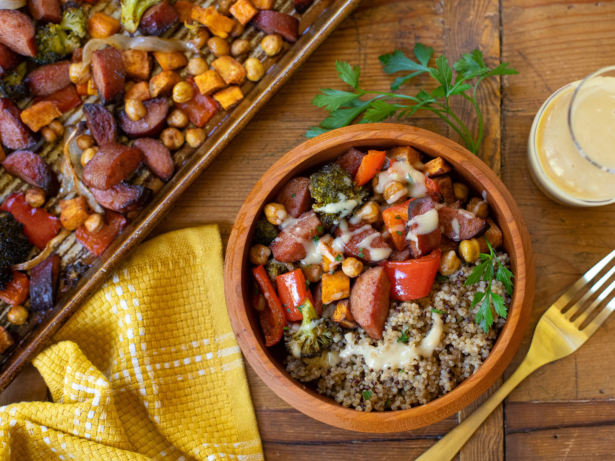 Sausage & Veggie Quinoa Bowl