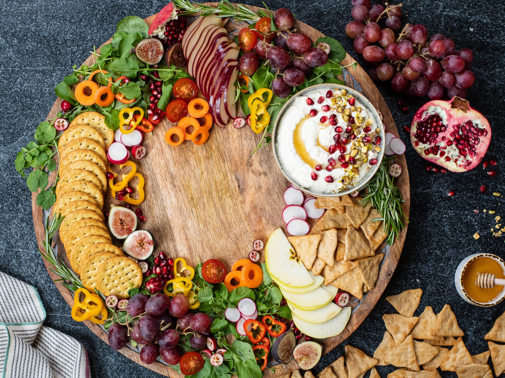 Include This Whipped Feta Dip On Your Holiday Charcuterie Wreath