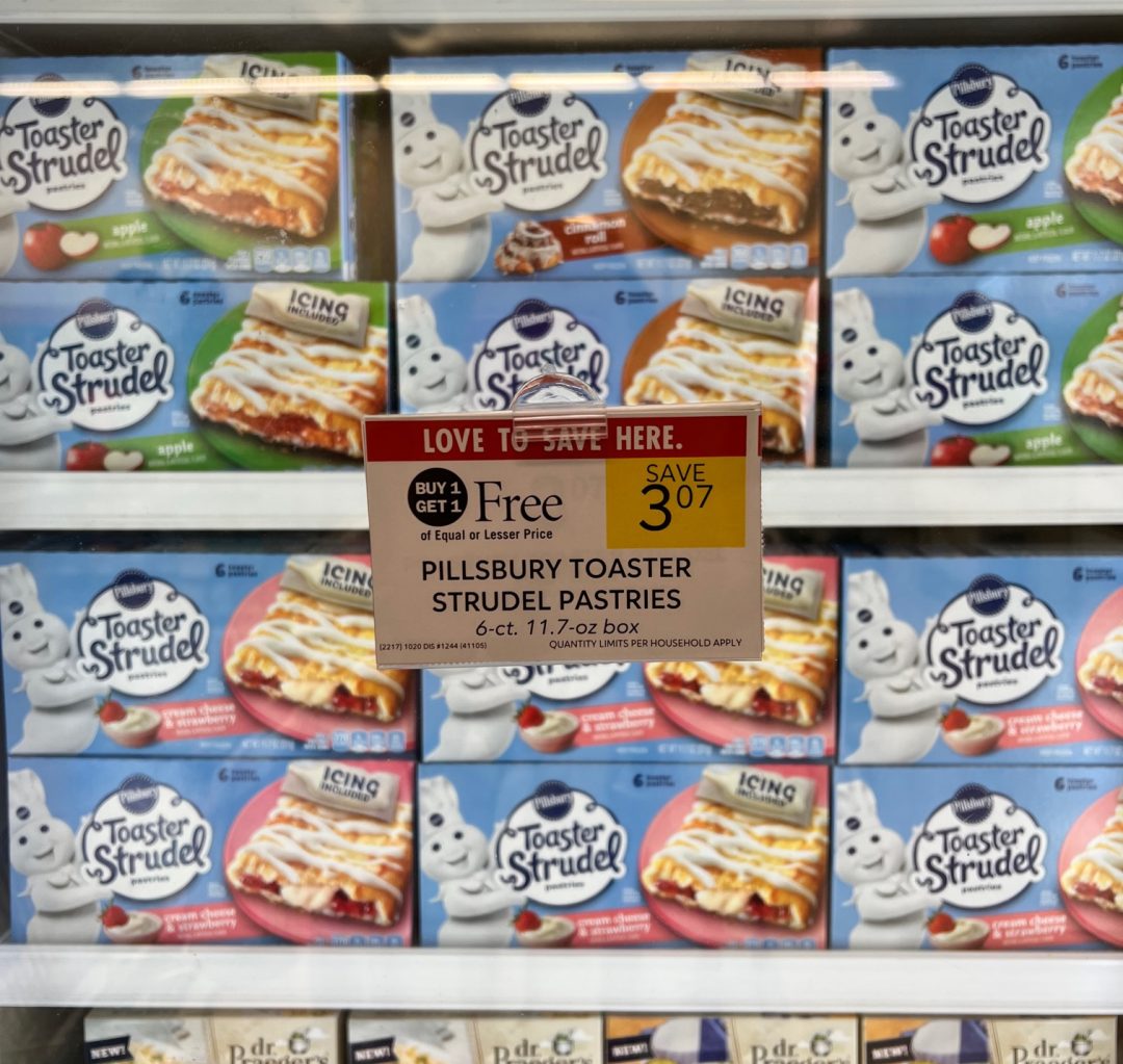 Pillsbury Toaster Strudel Pastries As Low As 1.21 Per Box At Publix