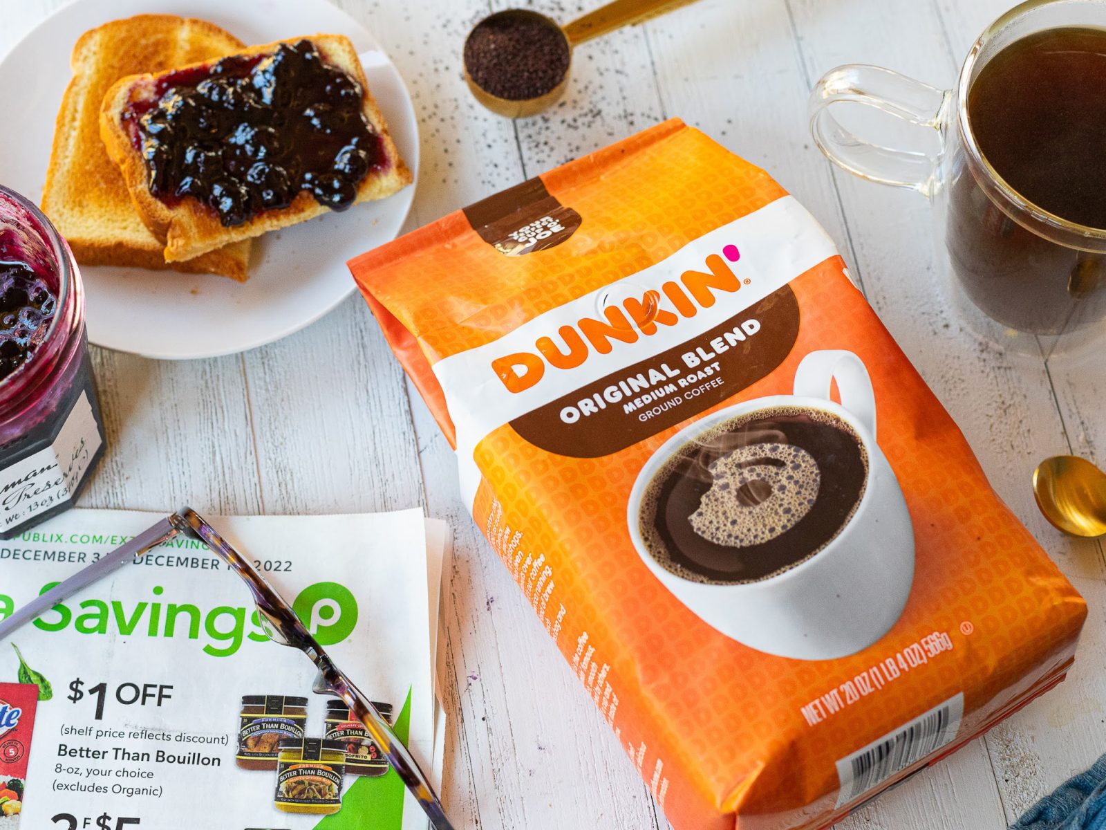 Big Bags Of Dunkin’ Ground Coffee Just 8.25 At Publix (Regular Price