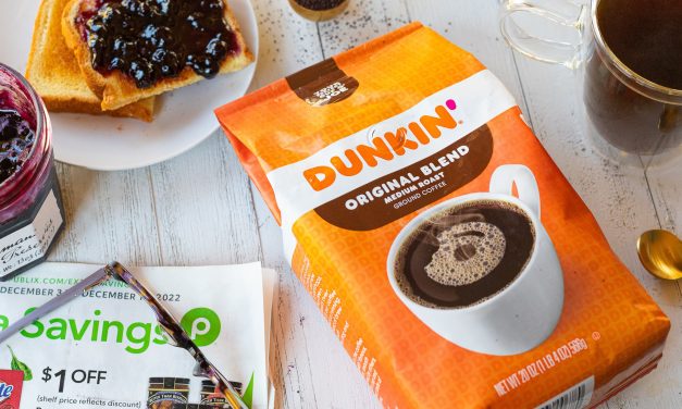 Big Bags Of Dunkin’ Ground Coffee Just $8.25 At Publix (Regular Price $17.99)