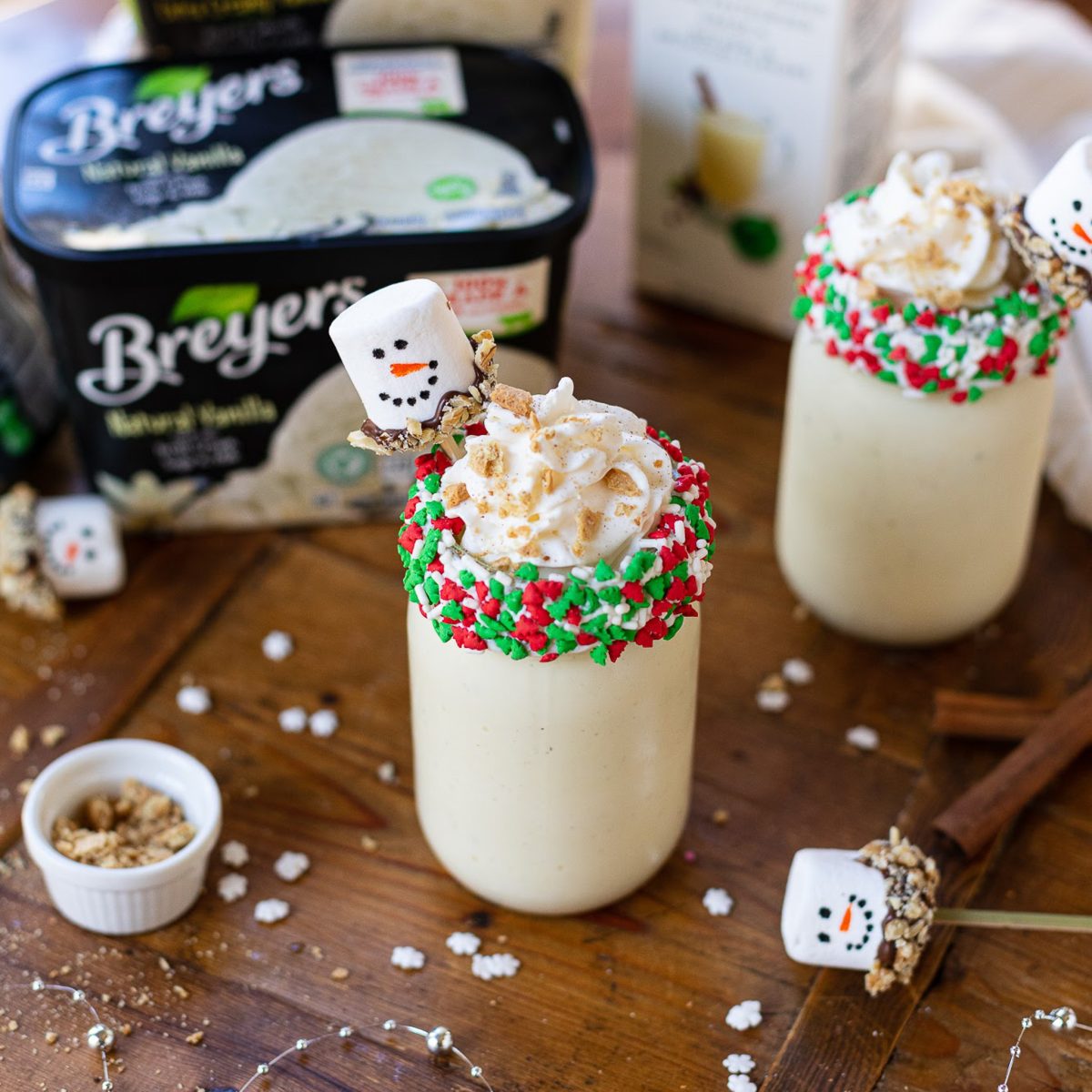 Get In The Holiday Spirit With Delicious Eggnog Milkshakes Made With