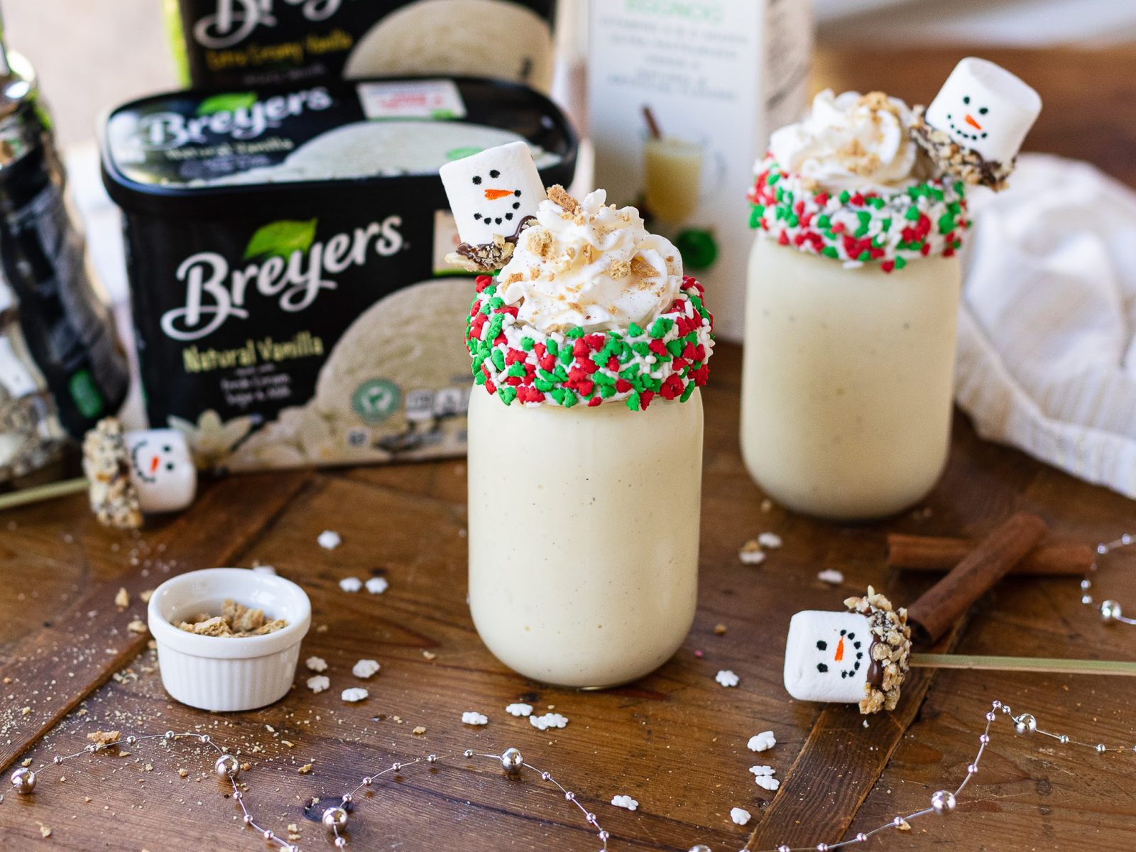 Get In The Holiday Spirit With Delicious Eggnog Milkshakes Made With