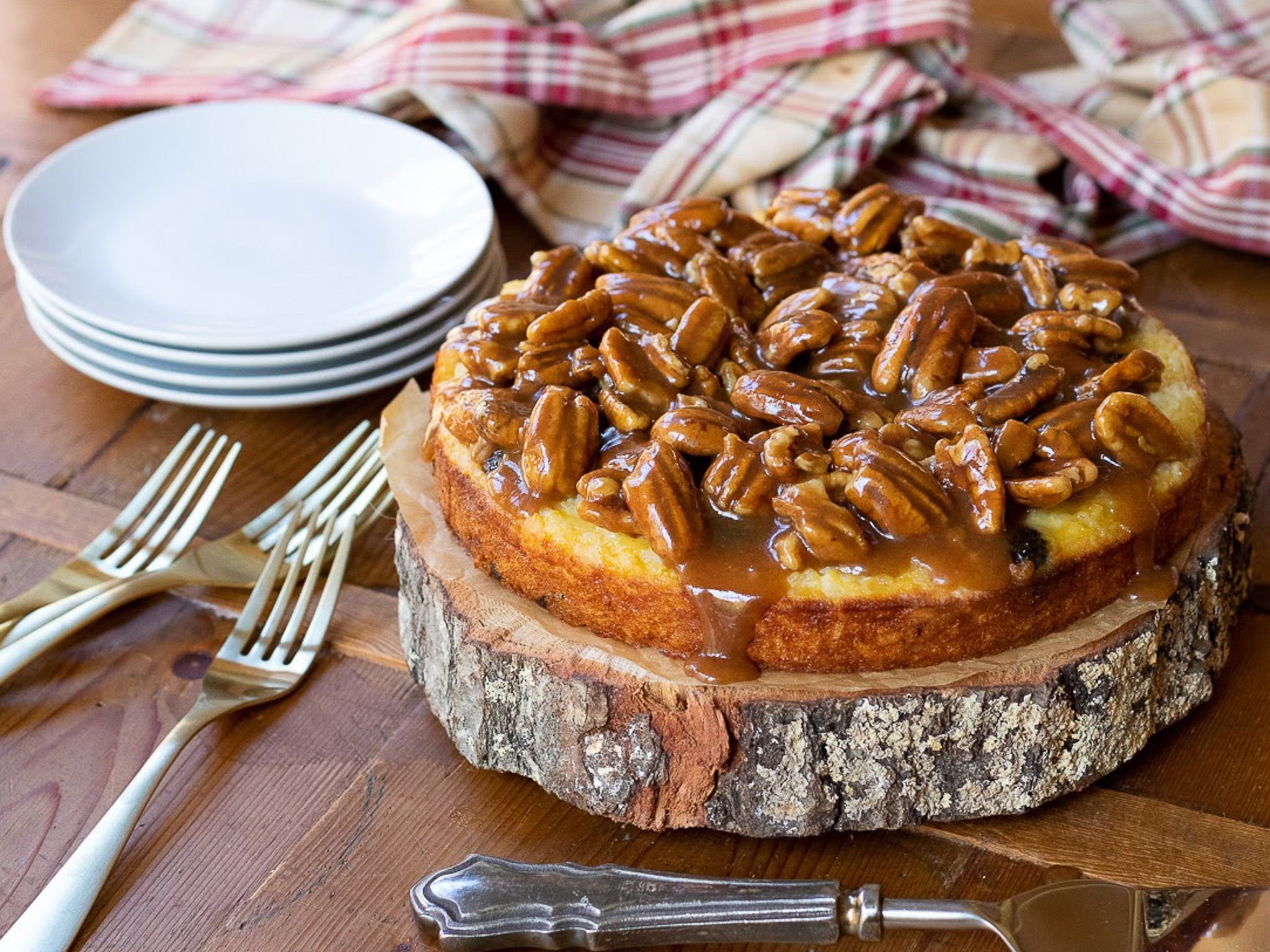Pecan Pie Rice Pudding Cake-2