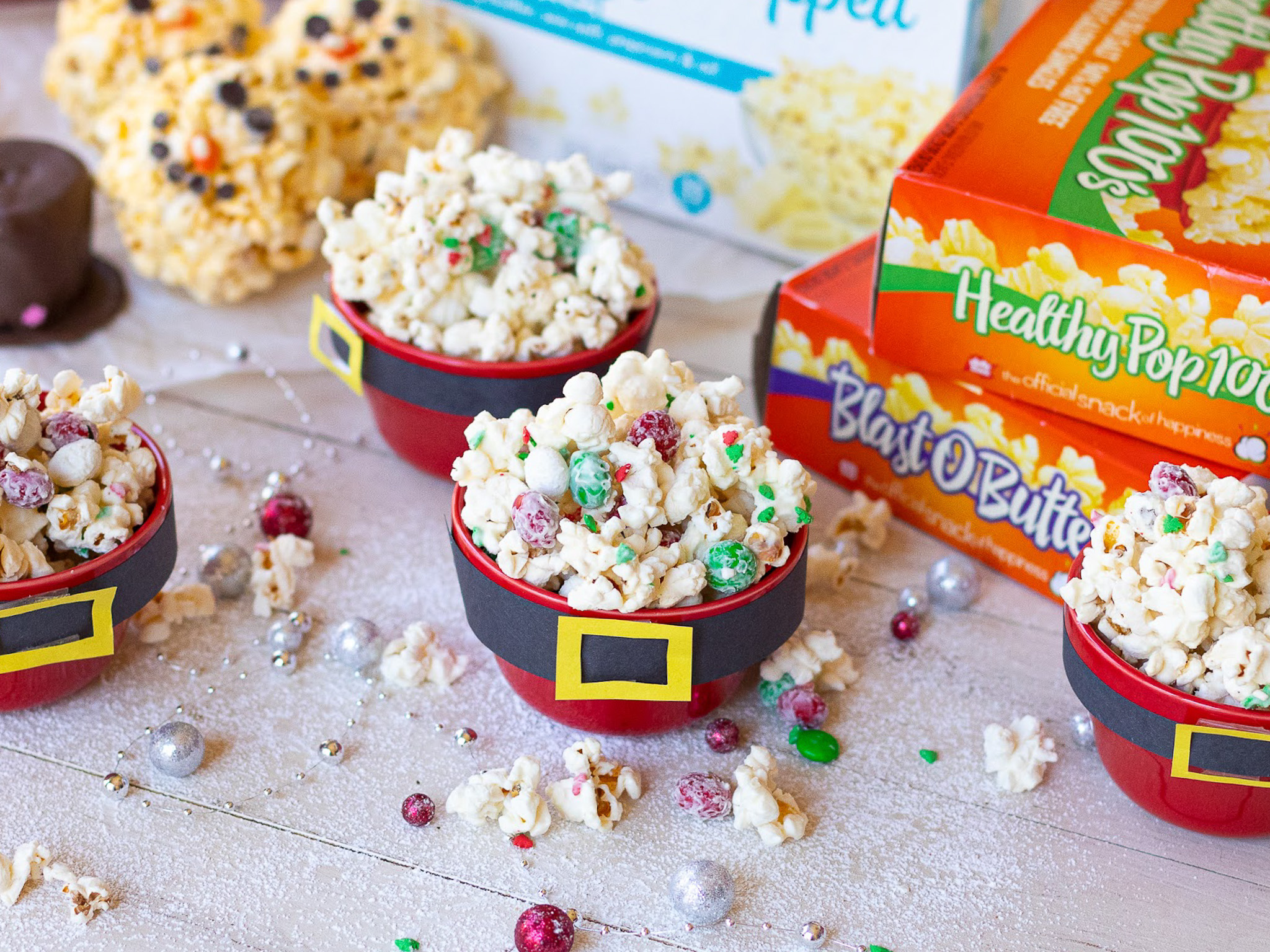 Spread Some Cheer With Santa Crunch Snack Mix Using JOLLY TIME Pop Corn
