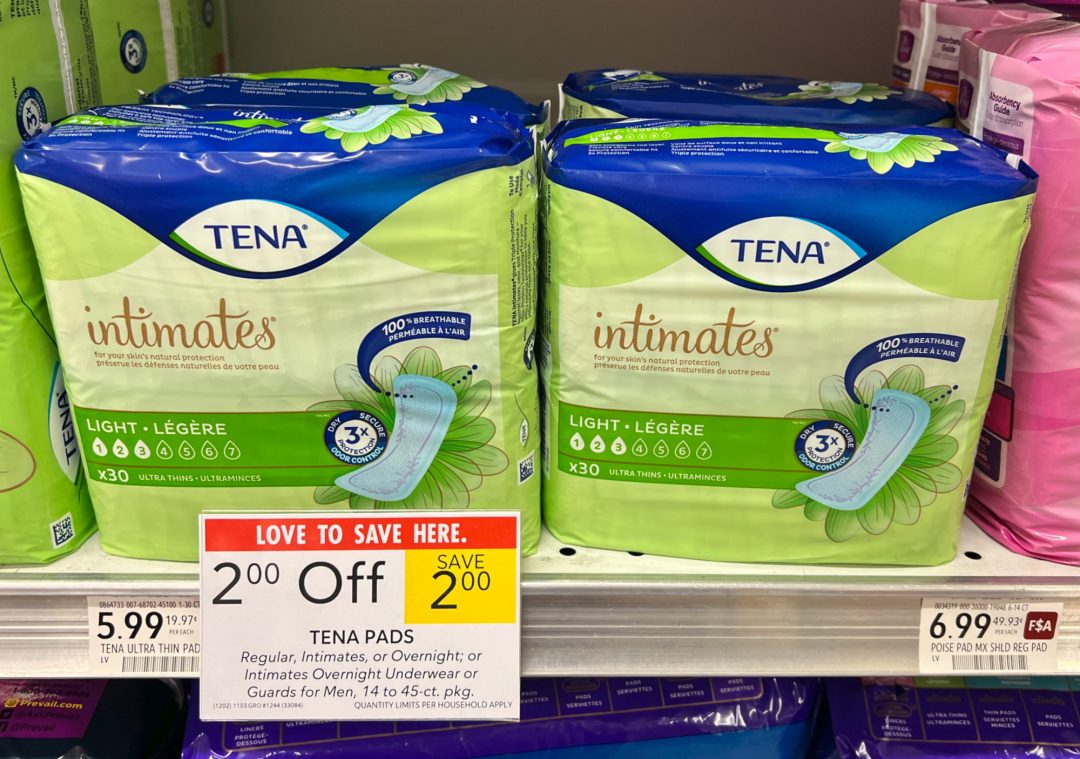 Tena Pads As Low As FREE At Publix - iHeartPublix