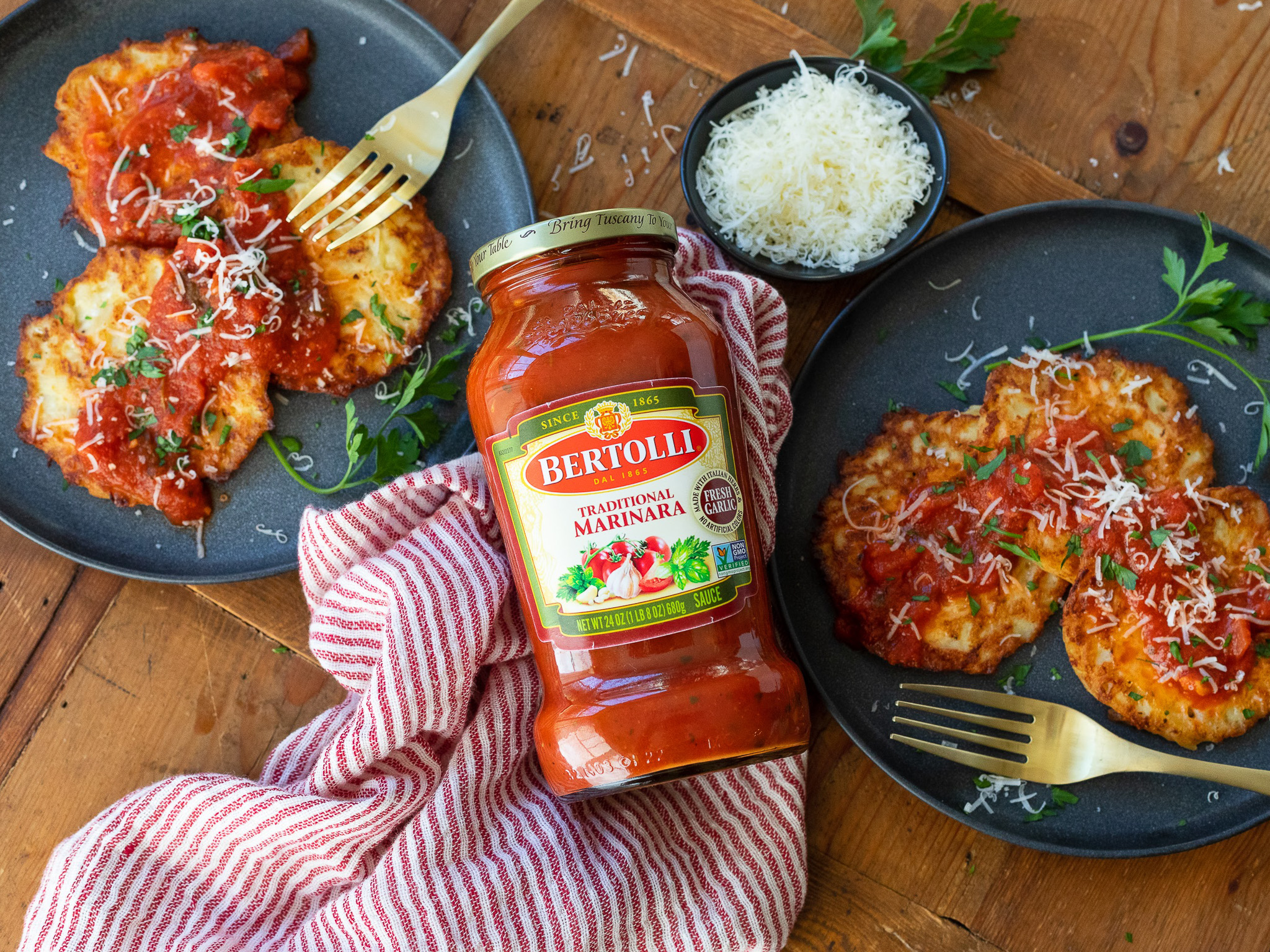 Bertolli® Sauce Is Buy One Get One FREE At Publix – Perfect For These Orzo Spaghetti Squash Fritters