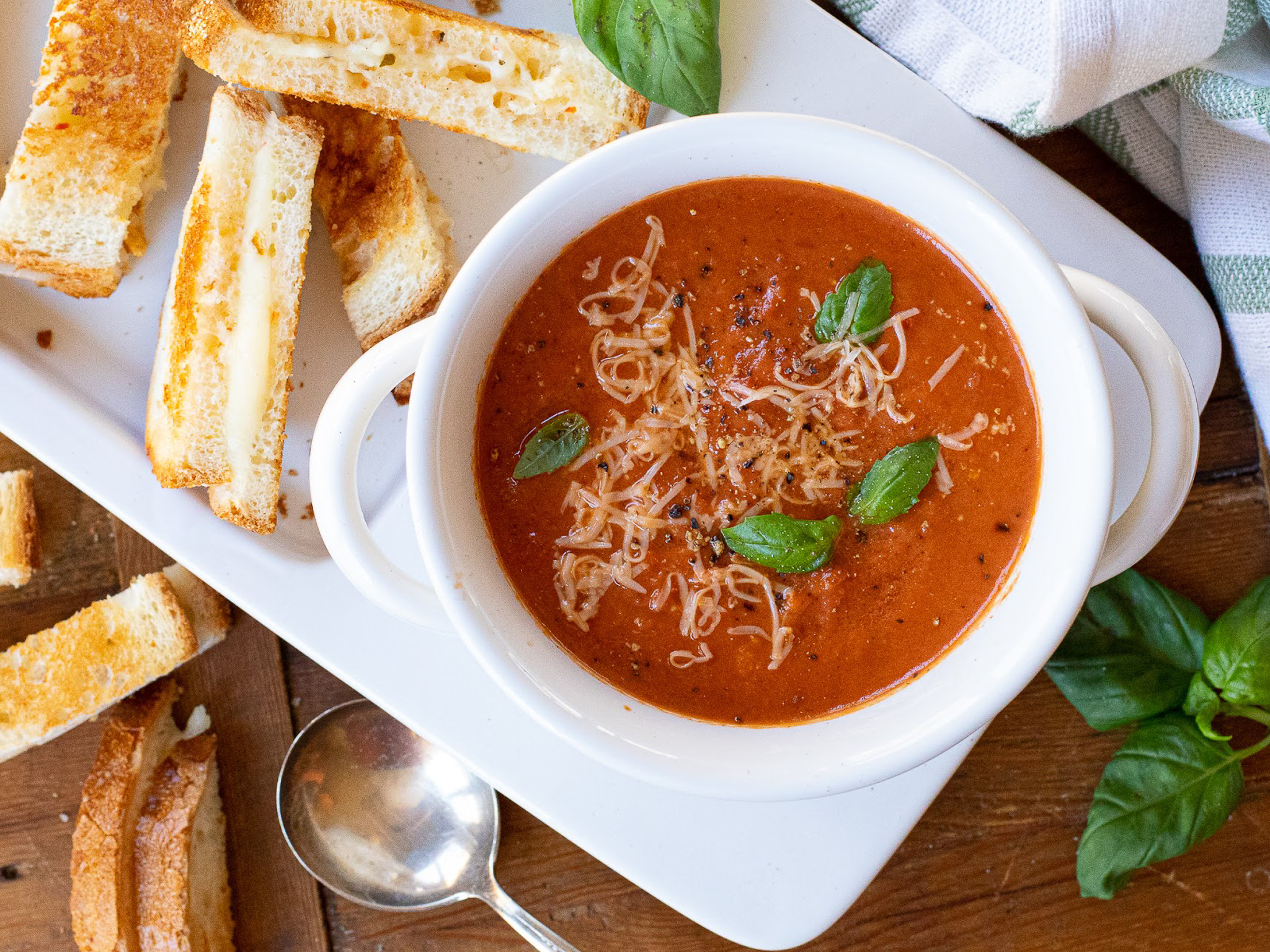 Tomato Soup Grilled Cheese