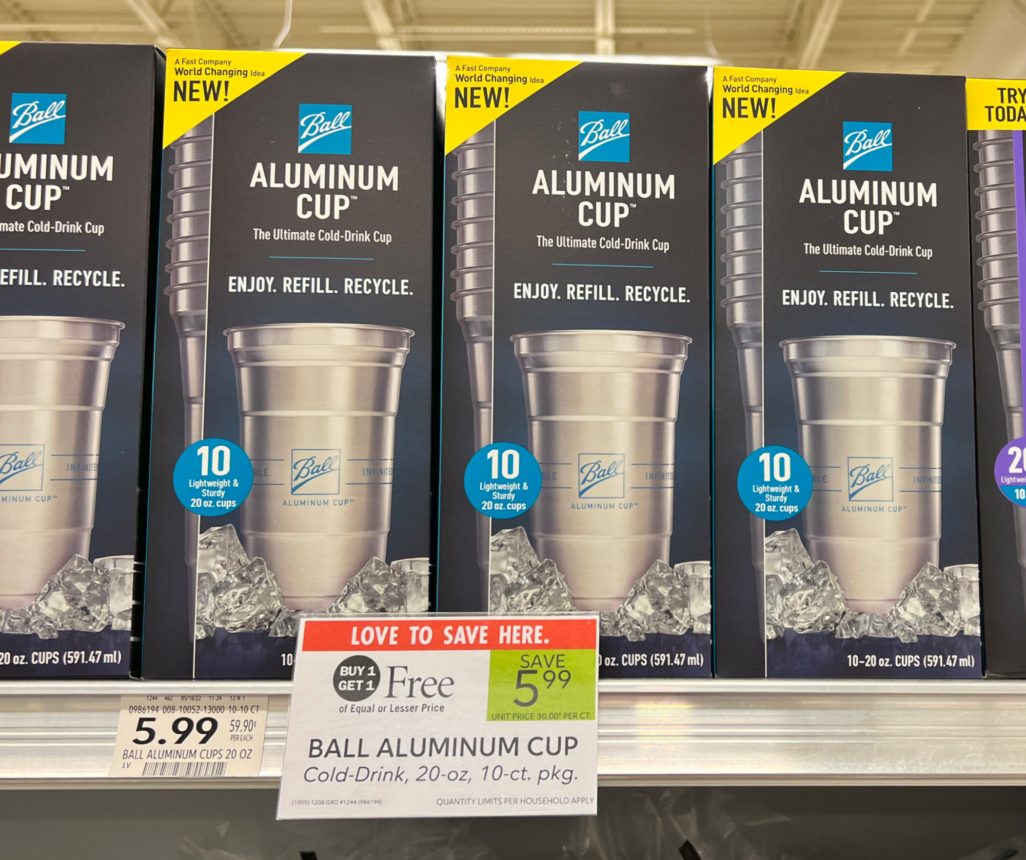 10-Count Packages Of Ball Aluminum Cups Just $2 At Publix