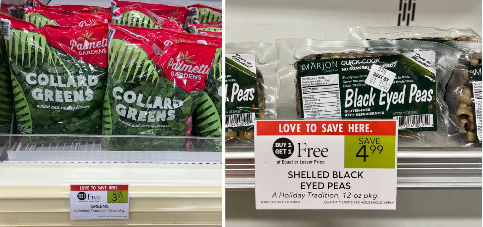 Pick Up A Nice Deal On Black Eyed Peas And Greens For Your New Year’s ...